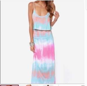 Lulu's tye-dye maxi dress